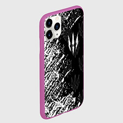 Чехол iPhone 11 Pro матовый The Witcher, цвет: 3D-фиолетовый — фото 2