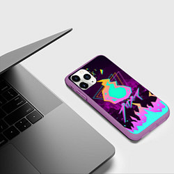 Чехол iPhone 11 Pro матовый PROMARE, цвет: 3D-фиолетовый — фото 2