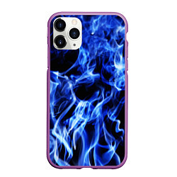 Чехол iPhone 11 Pro матовый ДЫМ, цвет: 3D-фиолетовый