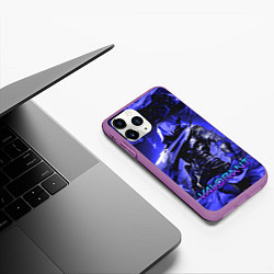 Чехол iPhone 11 Pro матовый VALORANT OMEN, цвет: 3D-фиолетовый — фото 2