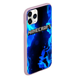 Чехол iPhone 11 Pro матовый MINECRAFT, цвет: 3D-розовый — фото 2