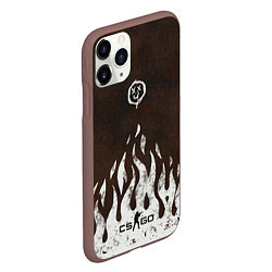Чехол iPhone 11 Pro матовый Cs:go - Оксидное пламя, цвет: 3D-коричневый — фото 2