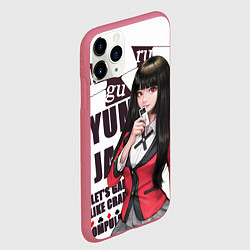 Чехол iPhone 11 Pro матовый Kakegurui, цвет: 3D-малиновый — фото 2
