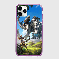 Чехол iPhone 11 Pro матовый HORIZON ZERO DAWN, цвет: 3D-фиолетовый