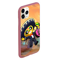 Чехол iPhone 11 Pro матовый Brawl Stars Poco, цвет: 3D-малиновый — фото 2