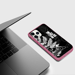 Чехол iPhone 11 Pro матовый THE LAST OF US 2, цвет: 3D-малиновый — фото 2