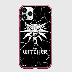 Чехол iPhone 11 Pro матовый The Witcher, цвет: 3D-малиновый