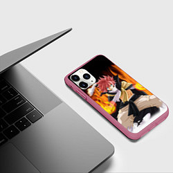 Чехол iPhone 11 Pro матовый FAIRY TAIL ХВОСТ ФЕИ, цвет: 3D-малиновый — фото 2