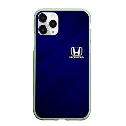 Чехол iPhone 11 Pro матовый HONDA, цвет: 3D-салатовый