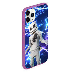 Чехол iPhone 11 Pro матовый FORTNITE x MARSHMELLO, цвет: 3D-фиолетовый — фото 2