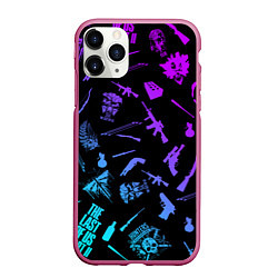 Чехол iPhone 11 Pro матовый PATTERN THE LAST OF US Z, цвет: 3D-малиновый