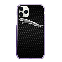 Чехол iPhone 11 Pro матовый Jaguar Z, цвет: 3D-светло-сиреневый