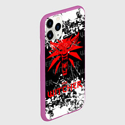 Чехол iPhone 11 Pro матовый The Witcher, цвет: 3D-фиолетовый — фото 2