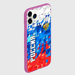 Чехол iPhone 11 Pro матовый RUSSIA SPORT, цвет: 3D-фиолетовый — фото 2
