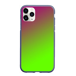 Чехол iPhone 11 Pro матовый Кислотная, цвет: 3D-серый