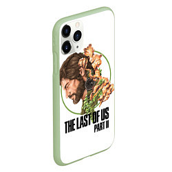 Чехол iPhone 11 Pro матовый The Last of Us Part II Joel, цвет: 3D-салатовый — фото 2