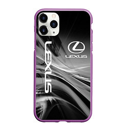 Чехол iPhone 11 Pro матовый LEXUS, цвет: 3D-фиолетовый