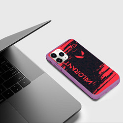 Чехол iPhone 11 Pro матовый VALORANT ВАЛОРАНТ, цвет: 3D-фиолетовый — фото 2