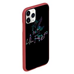 Чехол iPhone 11 Pro матовый Lil Peep, цвет: 3D-красный — фото 2