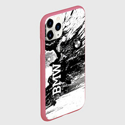 Чехол iPhone 11 Pro матовый BMW, цвет: 3D-малиновый — фото 2
