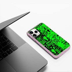 Чехол iPhone 11 Pro матовый BILLIE EILISH БИЛЛИ АЙЛИШ, цвет: 3D-розовый — фото 2