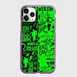 Чехол iPhone 11 Pro матовый BILLIE EILISH БИЛЛИ АЙЛИШ, цвет: 3D-фиолетовый
