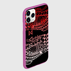 Чехол iPhone 11 Pro матовый The Witcher, цвет: 3D-фиолетовый — фото 2