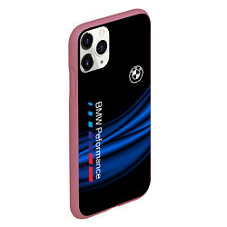 Чехол iPhone 11 Pro матовый BMW, цвет: 3D-малиновый — фото 2