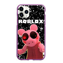 Чехол iPhone 11 Pro матовый Roblox Piggy