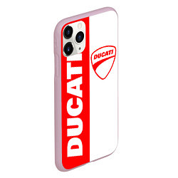 Чехол iPhone 11 Pro матовый DUCATI 4, цвет: 3D-розовый — фото 2