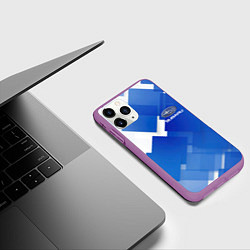 Чехол iPhone 11 Pro матовый SUBARU, цвет: 3D-фиолетовый — фото 2