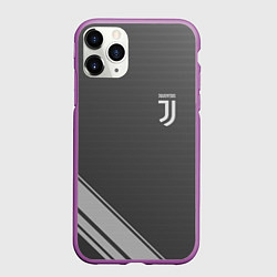Чехол iPhone 11 Pro матовый JUVENTUS, цвет: 3D-фиолетовый
