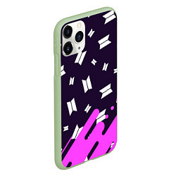 Чехол iPhone 11 Pro матовый BTS БТС, цвет: 3D-салатовый — фото 2