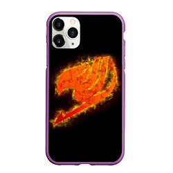 Чехол iPhone 11 Pro матовый FAIRY TAIL ХВОСТ ФЕИ, цвет: 3D-фиолетовый