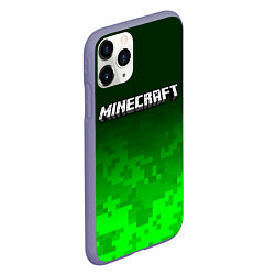Чехол iPhone 11 Pro матовый MINECRAFT МАЙНКРАФТ, цвет: 3D-серый — фото 2