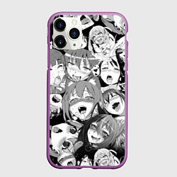Чехол iPhone 11 Pro матовый СЕНПАЙ SENPAI, цвет: 3D-фиолетовый