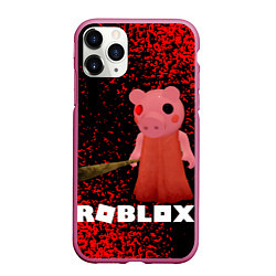 Чехол iPhone 11 Pro матовый Roblox Piggy