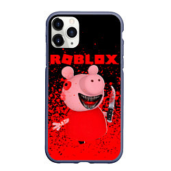 Чехол iPhone 11 Pro матовый Roblox Piggy, цвет: 3D-серый