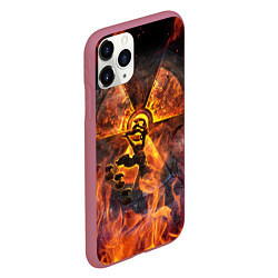 Чехол iPhone 11 Pro матовый S T A L K E R 2, цвет: 3D-малиновый — фото 2
