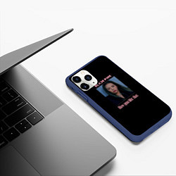 Чехол iPhone 11 Pro матовый BLACKPINK - Jisoo, цвет: 3D-тёмно-синий — фото 2