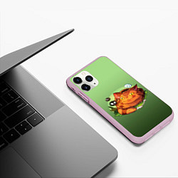 Чехол iPhone 11 Pro матовый Catbus Studio Ghibli Котобус, цвет: 3D-розовый — фото 2