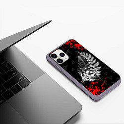 Чехол iPhone 11 Pro матовый THE LAST OF US 2 ТАТУ ЭЛЛИ, цвет: 3D-серый — фото 2