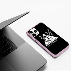 Чехол iPhone 11 Pro матовый Призрак в доспехах, цвет: 3D-розовый — фото 2