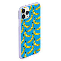 Чехол iPhone 11 Pro матовый Go Bananas, цвет: 3D-светло-сиреневый — фото 2