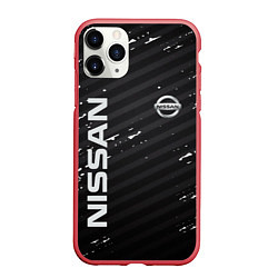 Чехол iPhone 11 Pro матовый NISSAN, цвет: 3D-красный