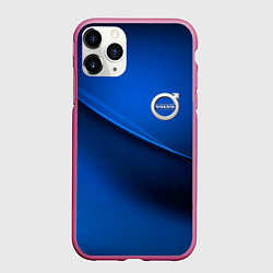 Чехол iPhone 11 Pro матовый VOLVO, цвет: 3D-малиновый