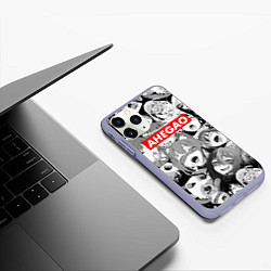 Чехол iPhone 11 Pro матовый AHEGAO АХЕГАО, цвет: 3D-светло-сиреневый — фото 2