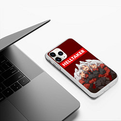 Чехол iPhone 11 Pro матовый HELLTAKER, цвет: 3D-белый — фото 2