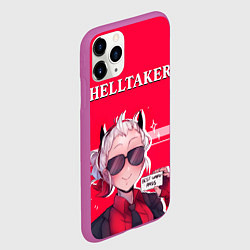 Чехол iPhone 11 Pro матовый HELLTAKER, цвет: 3D-фиолетовый — фото 2
