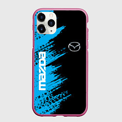 Чехол iPhone 11 Pro матовый MAZDA, цвет: 3D-малиновый